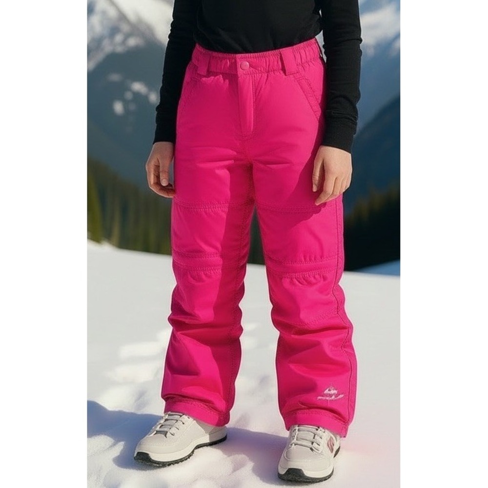 Eddie Bauer Pink Youth Girls Insulated Snow Ski Snowboarding Pants Lids Size 8